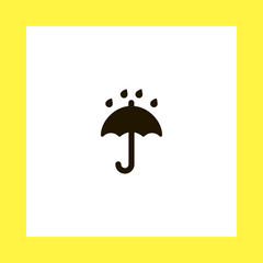 rain vector icon. flat design