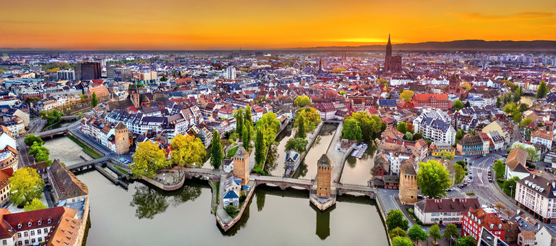 Ponts Couverts and Petite France in Strasbourg