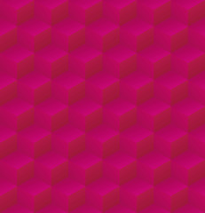 Geometric abstract purple cubic pattern