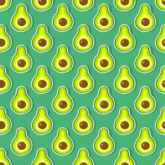 avocado seamless pattern