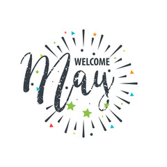 Welcome - Fireworks - Today, Day, vector for greeting - Vector