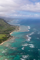Fototapeta na wymiar Oahu Aerial 03