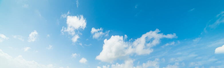 Naklejka na ściany i meble White clouds and blue sky in Guadeloupe