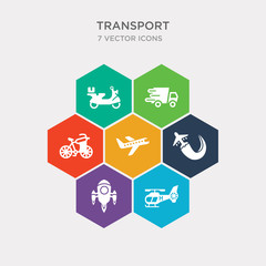 simple set of medical chopper transport, space rocket launch, flying airplane, flights icons, contains such as icons bikes, shipping and delivery, delivery bike and more. 64x64 pixel perfect.