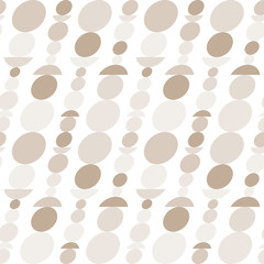 Circle and semicircle abstract vector pattern, geometric background