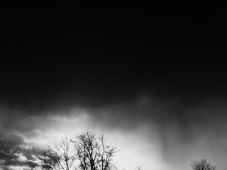 Fototapeta premium rain is coming on sunny day