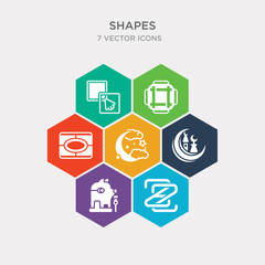 simple set of z, jackal, islamic moon, half moon and star icons, contains such as icons vignette, assembly area, paint selection and more. 64x64 pixel perfect. infographics vector