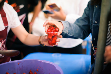 People who are rich and mentally assisting people in society, sharing food for the hungry : Help...