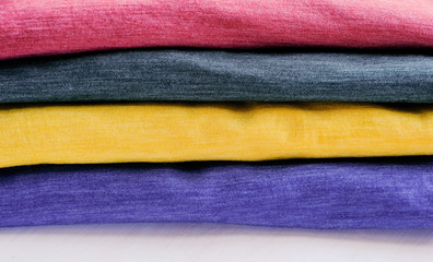 Tidy folded male t-shirts
