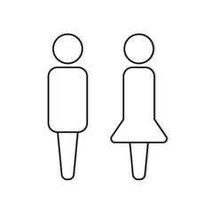 man and woman icon- vector illustration
