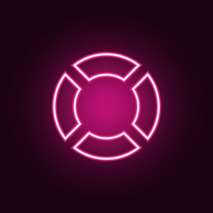 Lifebuoy icon. Elements of Web in neon style icons. Simple icon for websites, web design, mobile app, info graphics