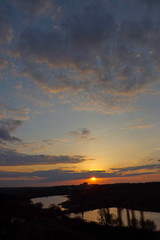 sunset over sea