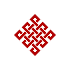 Unique Knot Infinity Icon Logo Design Template for business health company decoration with modern high end look