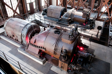 Power plant's turbine room