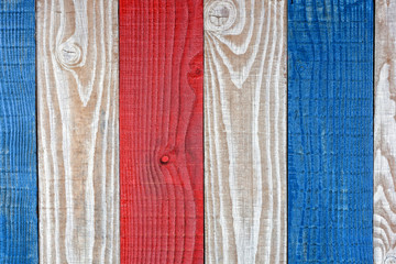Rustic Red White and Blue Boards Background