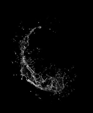 water Splash On white  Background
