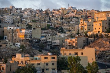 Fototapeta na wymiar Aerial view of Amman City