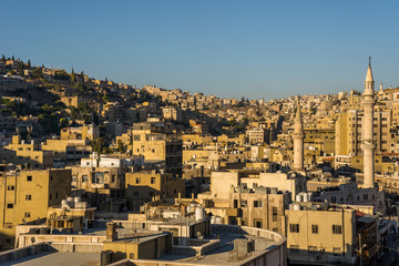 Naklejka premium Aerial view of Amman City