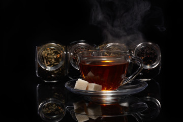 Assortment of dry tea.