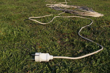 Garden electrical extension cord