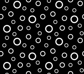 Monochrome Abstract Seamless pattern. Vector illustration