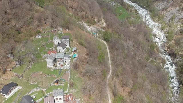 The village of Codera in the italian alps