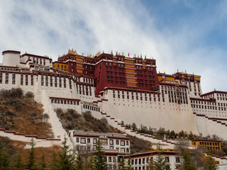View of the Potala Palace in Tibet Autonomous Region, China.