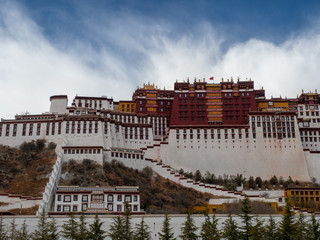 View of the Potala Palace in Tibet Autonomous Region, China.