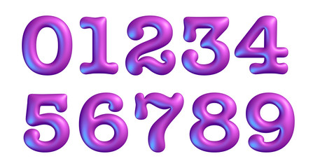 3d alphabet, numbers, embossed effect, 3d illustration