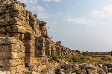 Ancient roman city ruins