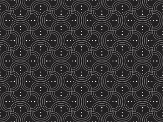 Classic Art Deco Seamless Pattern. Geometric Stylish Texture. Abstract Retro Vector Texture.