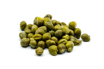 capers isolated on white background