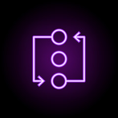 compound neon icon. Elements of business set. Simple icon for websites, web design, mobile app, info graphics