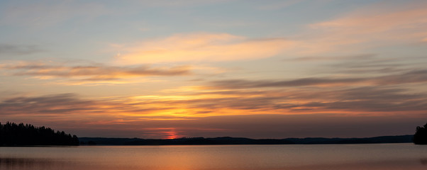Fototapeta na wymiar Panoramic sunrise