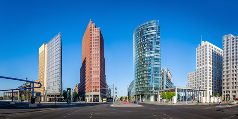 panoramic view at the potsdamer platz, berlin