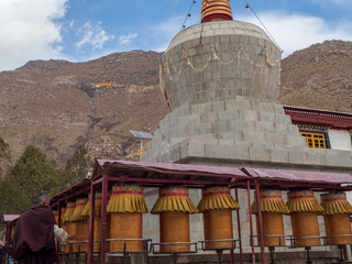 Landscape of Sera Monastery in Lhasa Tibet Autonomous Region, China.