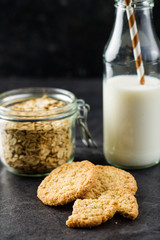 Crispy oatmeal cookies.