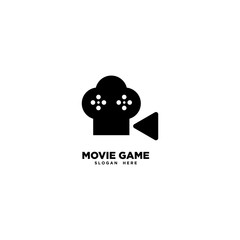 Movie Game logo template, vector illustration - Vector