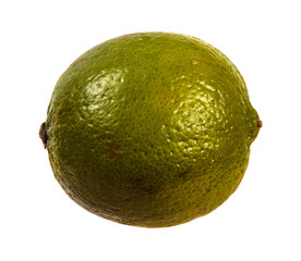 ripe lime flavored. on a white background
