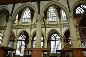 Impressions from the Oude Kerk, Old Church in Amsterdam on May 10, 2015, Netherlands