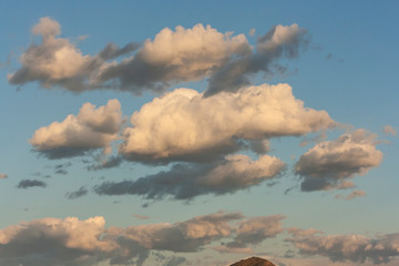 clouds over the sea