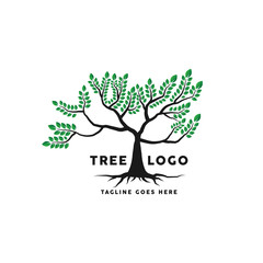 Obraz premium Root Of The Tree Logo Design Inspiration