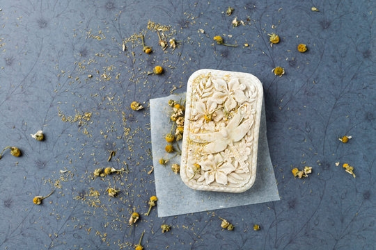 Self made chamomile soap