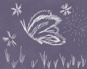 rough embroidery