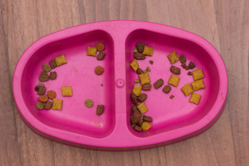 Raw and store-bought pet food. Just natural ingredients with big amount of nutrients for cat and dog's good growth