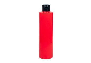 Red plastic bottle