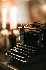 Vintage photo of old typewriter