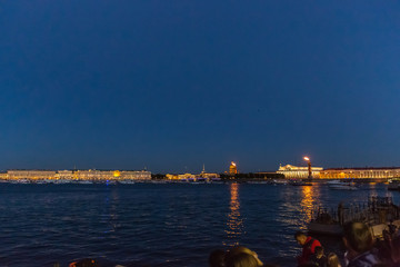parade of ships on the Neva