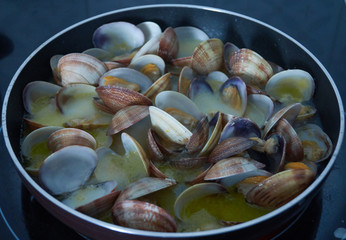 clams and shellfish