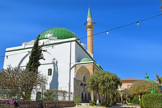 Al Jazzar Mosque in the old city of Acre, Israel